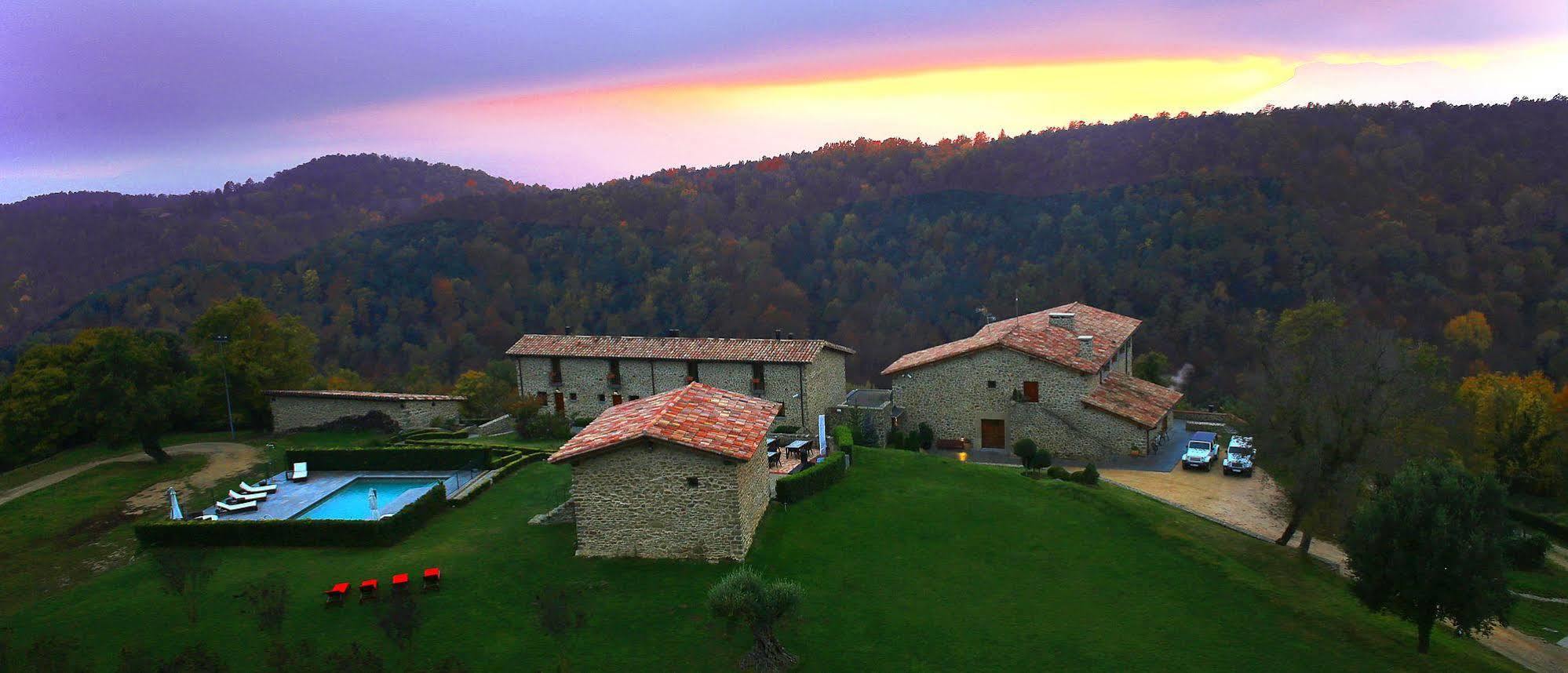 Hotel Restaurante El Ventos Sant Felíu de Pallarols Buitenkant foto
