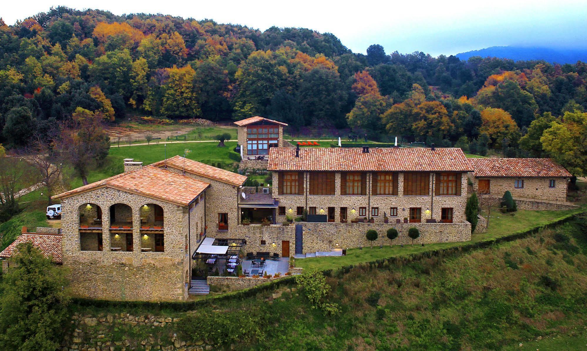 Hotel Restaurante El Ventos Sant Felíu de Pallarols Buitenkant foto