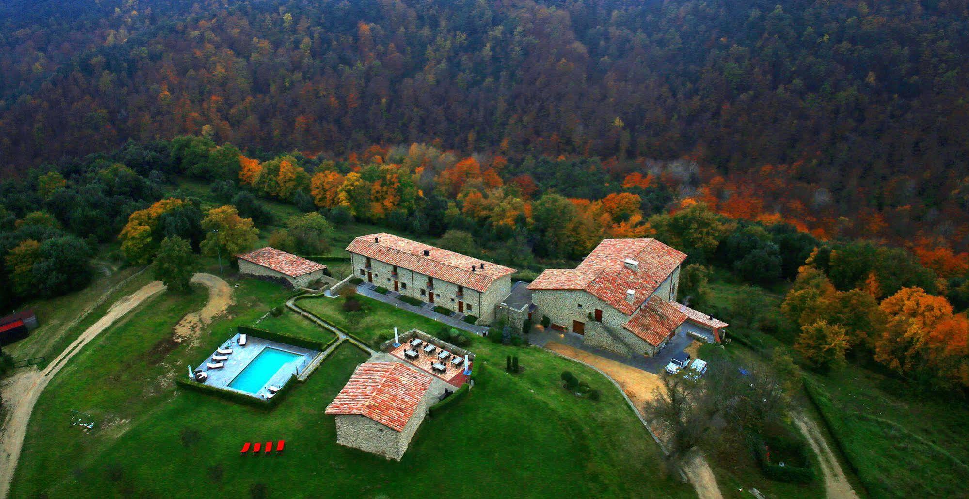 Hotel Restaurante El Ventos Sant Felíu de Pallarols Buitenkant foto