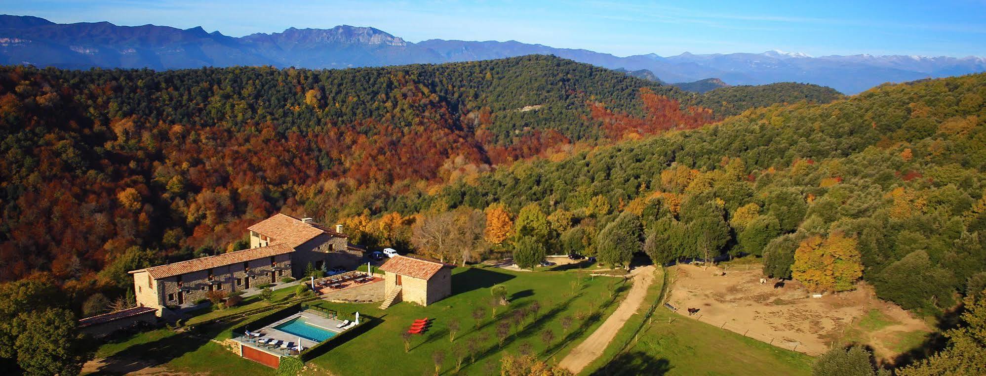 Hotel Restaurante El Ventos Sant Felíu de Pallarols Buitenkant foto